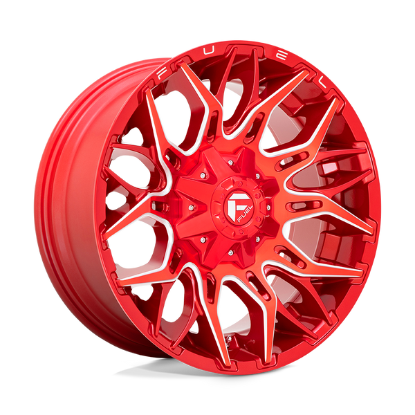 20x9 Fuel Offroad Wheels D771 Twitch 8x170 1 Offset 125.1 Centerbore Candy Red