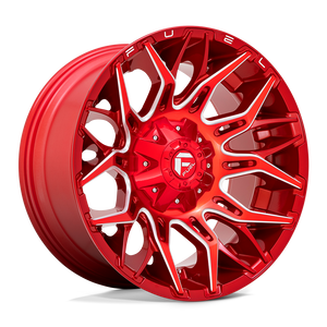 20x10 Fuel Offroad Wheels D771 Twitch 5x139.7/5x150 -18 Offset 110.2 Centerbore Candy Red