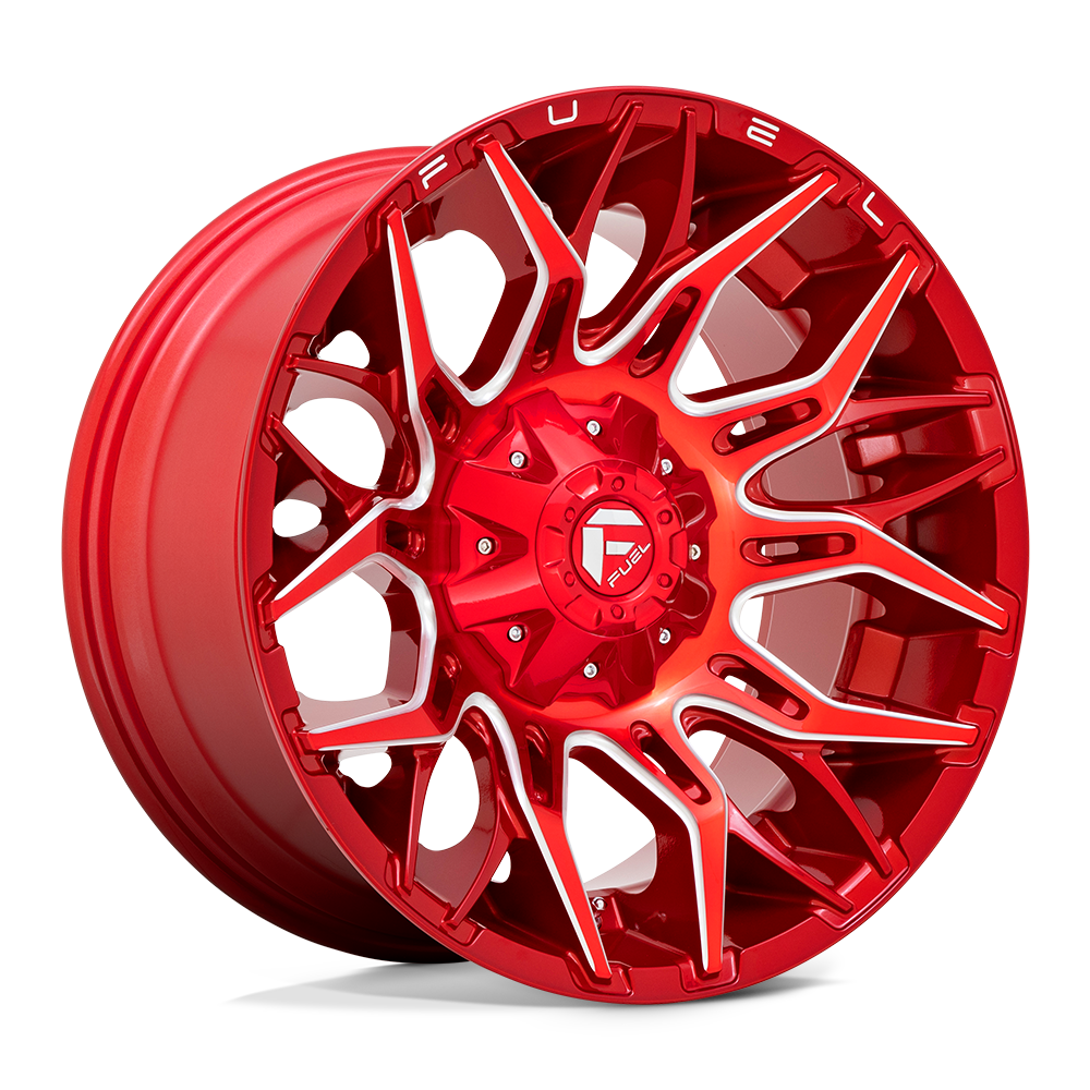 20x10 Fuel Offroad Wheels D771 Twitch 5x139.7/5x150 -18 Offset 110.2 Centerbore Candy Red