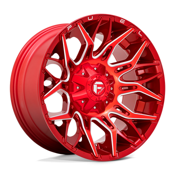 20x10 Fuel Offroad Wheels D771 Twitch 5x114.3/5x127 -18 Offset 78 Centerbore Candy Red