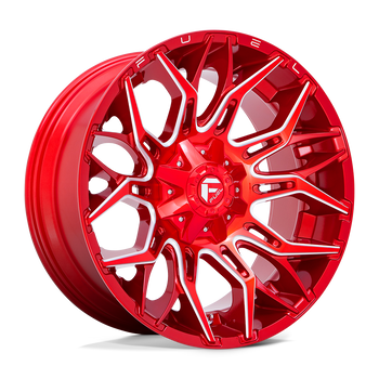 22x10 Fuel Offroad Wheels D771 Twitch 8x170 -18 Offset 125.1 Centerbore Candy Red