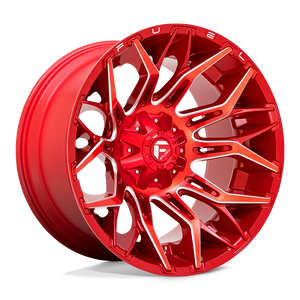 22x12 Fuel Offroad Wheels D771 Twitch 5x139.7/5x150 -44 Offset 110.2 Centerbore Candy Red