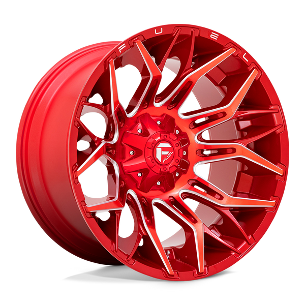 22x12 Fuel Offroad Wheels D771 Twitch 5x139.7/5x150 -44 Offset 110.2 Centerbore Candy Red