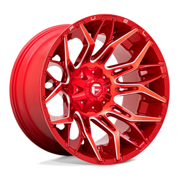 22x12 Fuel Offroad Wheels D771 Twitch 5x139.7/5x150 -44 Offset 110.2 Centerbore Candy Red