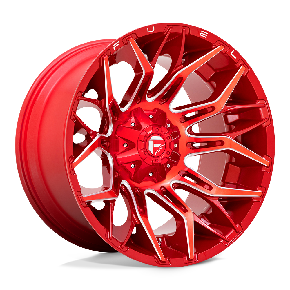 22x12 Fuel Offroad Wheels D771 Twitch 5x139.7/5x150 -44 Offset 110.2 Centerbore Candy Red