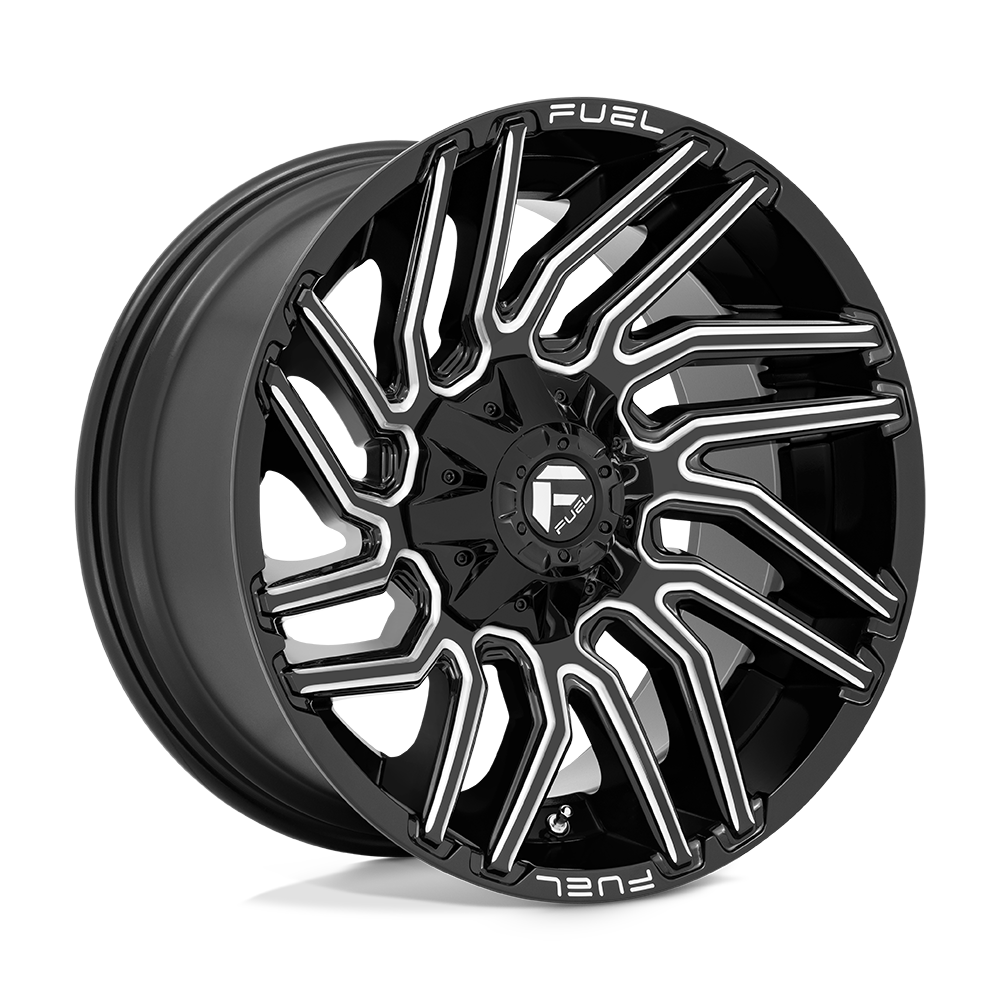 20x10 Fuel Offroad Wheels D773 Typhoon 8x165.1 -18 Offset 125.2 Centerbore Gloss Black