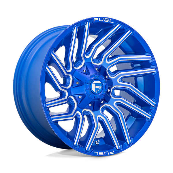 20x10 Fuel Offroad Wheels D774 Typhoon 5x114.3/5x127 -18 Offset 78 Centerbore Anodized Blue Milled