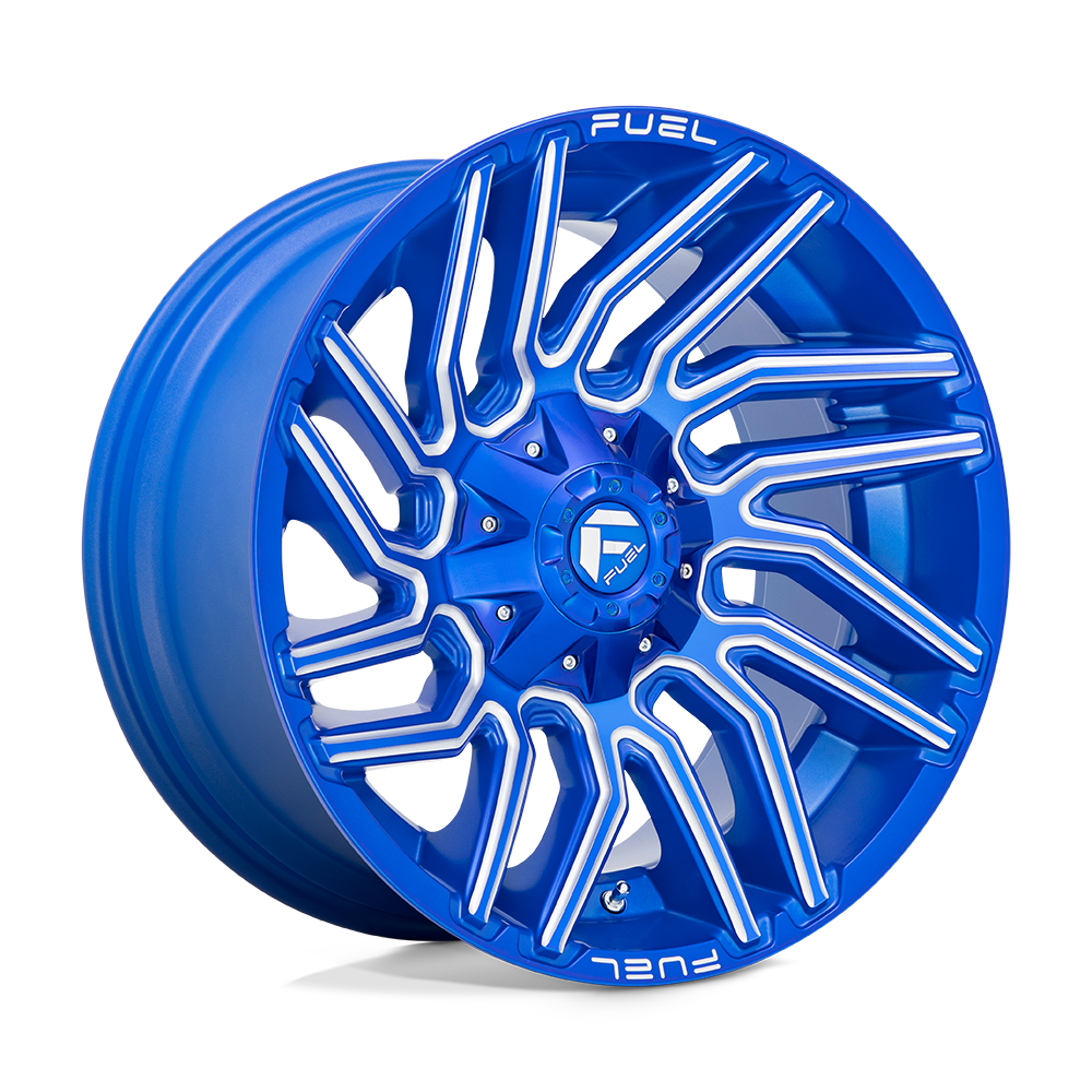 20x10 Fuel Offroad Wheels D774 Typhoon 5x114.3/5x127 -18 Offset 78 Centerbore Anodized Blue Milled