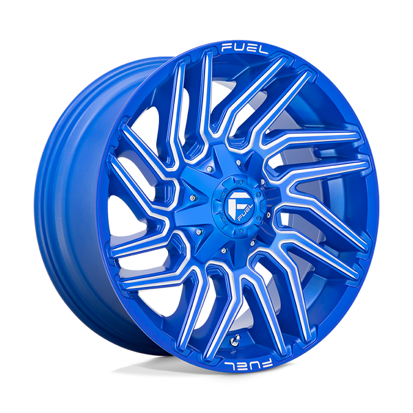 20x9 Fuel Offroad Wheels D774 Typhoon 8x180 1 Offset 124.3 Centerbore Anodized Blue Milled