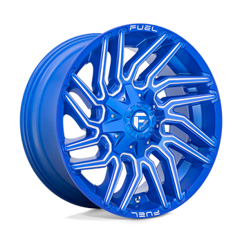 20x9 Fuel Offroad Wheels D774 Typhoon 8x180 1 Offset 124.3 Centerbore Anodized Blue Milled