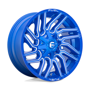 20x9 Fuel Offroad Wheels D774 Typhoon 5x139.7/5x150 1 Offset 110.2 Centerbore Anodized Blue Milled