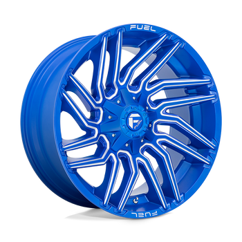 22x10 Fuel Offroad Wheels D774 Typhoon 5x139.7/5x150 -18 Offset 110.2 Centerbore Anodized Blue Milled