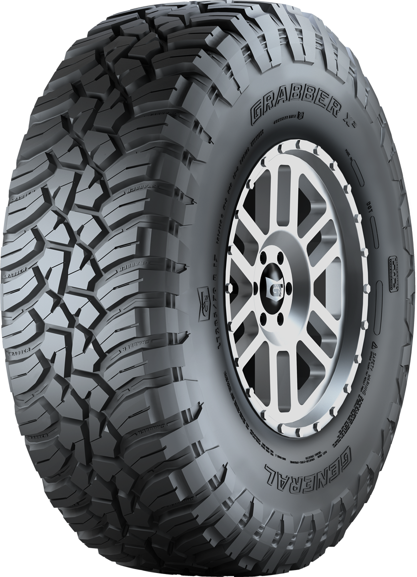 LT265/70R17/10 General Tires Grabber X3  Tires 121/118Q  Mud Terrain All Season