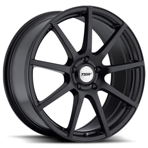 19x8 5x114.3 TSW Wheels Interlagos Matte Black 35 offset 76.1 hub