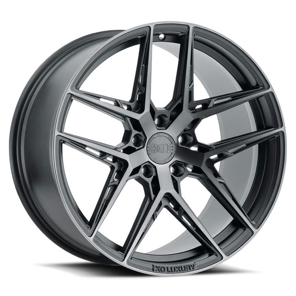 19x9.5 5x114.3 XO Wheels Cairo Carbon Graphite 20 offset 76.1 hub