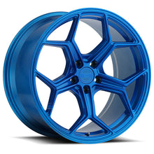 19x8.5 5x120 XO Wheels Helsinki Electric Blue 35 offset 76.1 hub