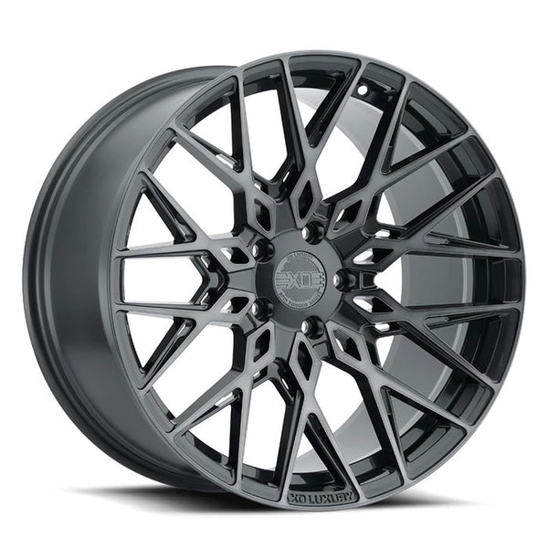 20x10.5 5x108 XO Wheels Phoenix Gunmetal With Brushed Gunmetal Face 25 offset 76.1 hub