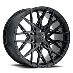 19x9.5 5x112 XO Wheels Phoenix Double Black 35 offset 66.56 hub