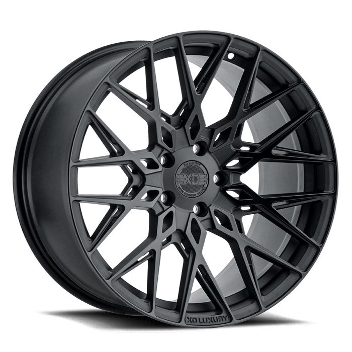 20x11 5x112 XO Wheels Phoenix Double Black 37 offset 66.56 hub