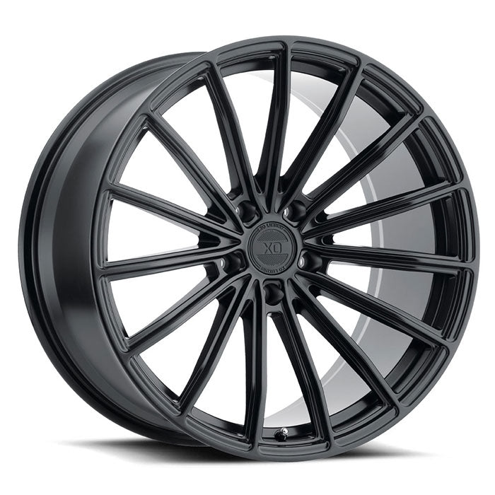 19x8.5 5x114.3 XO Wheels London Matte Black 35 offset 76.1 hub