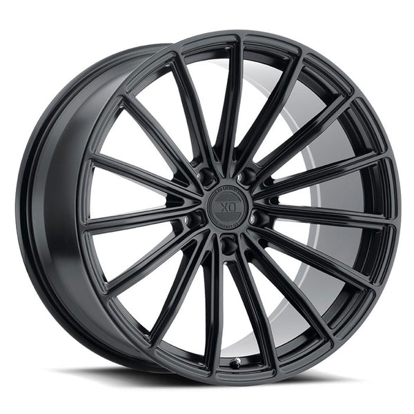 22x9 5x120 XO Wheels London Matte Black 25 offset 76.1 hub