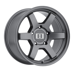 16x8  Level 8 Wheels Mk6 Matte Gunmetal -10  offset  106.1  hub