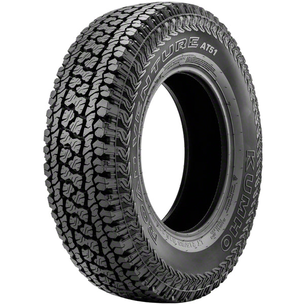 LT265/60R20/10 Kumho Tires Road Venture AT51  Tires 121/118R  All Terrain All Weather