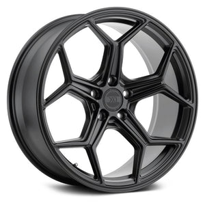 22x10.5 5x115 XO Wheels Helsinki Matte Black 20 offset 71.5 hub