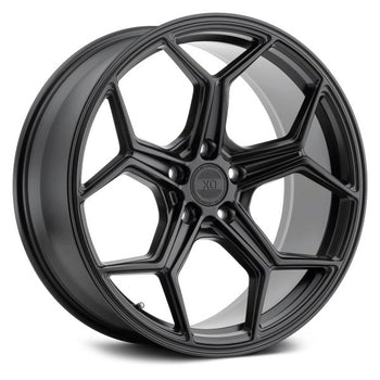 22x9 5x115 XO Wheels Helsinki Matte Black 15 offset 71.5 hub