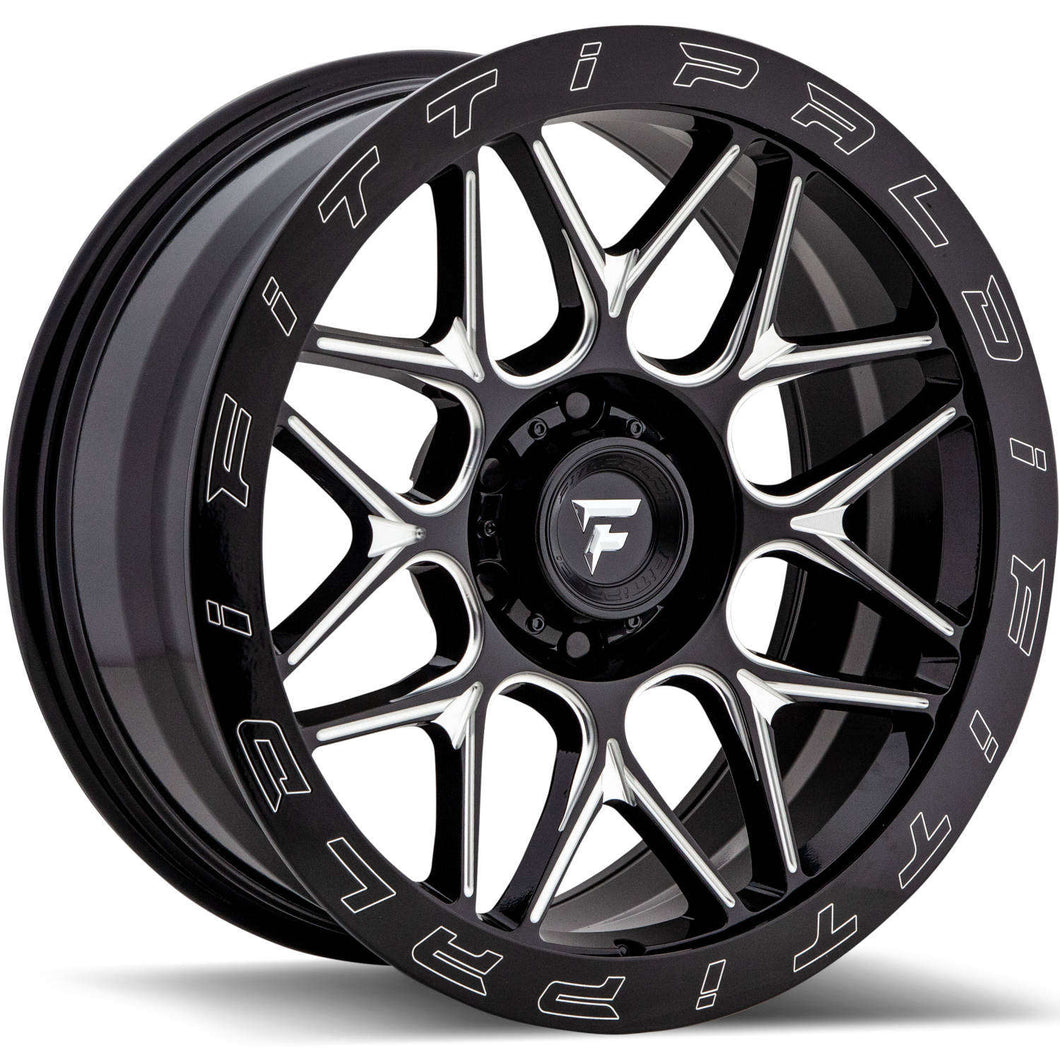 20x9 Fittipaldi Offroad Wheels FTF02 X-Trail 5x5 +06 Offset 71.5 Hub Black Milled