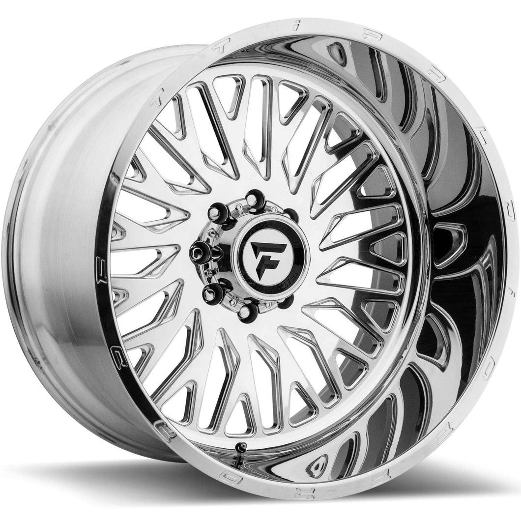 24x14 Fittipaldi Offroad Wheels FTF07 Alpha 8x6.5 -76 Offset 125.2 Hub Polished