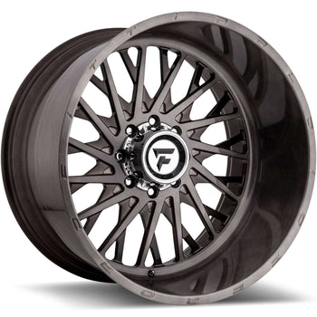 24x12 Fittipaldi Offroad Wheels FTF08 Alpha 8x170 -51 Offset 125.2 Hub Brushed Black Tint