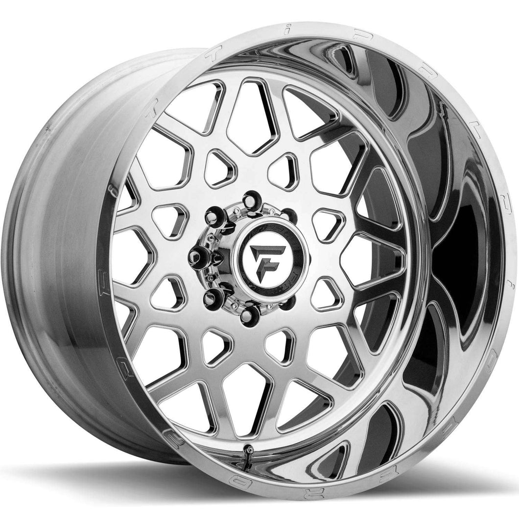 22x14 Fittipaldi Offroad Wheels FTF11 Alpha 6x135 -76 Offset 87.1 Hub Polished