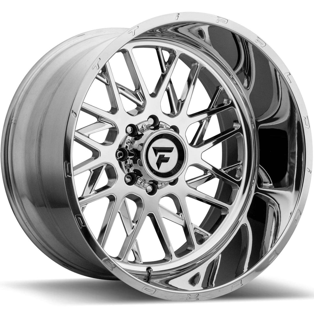 22x12 Fittipaldi Offroad Wheels FTF12 Alpha 6x135 -51 Offset 87.1 Hub Polished