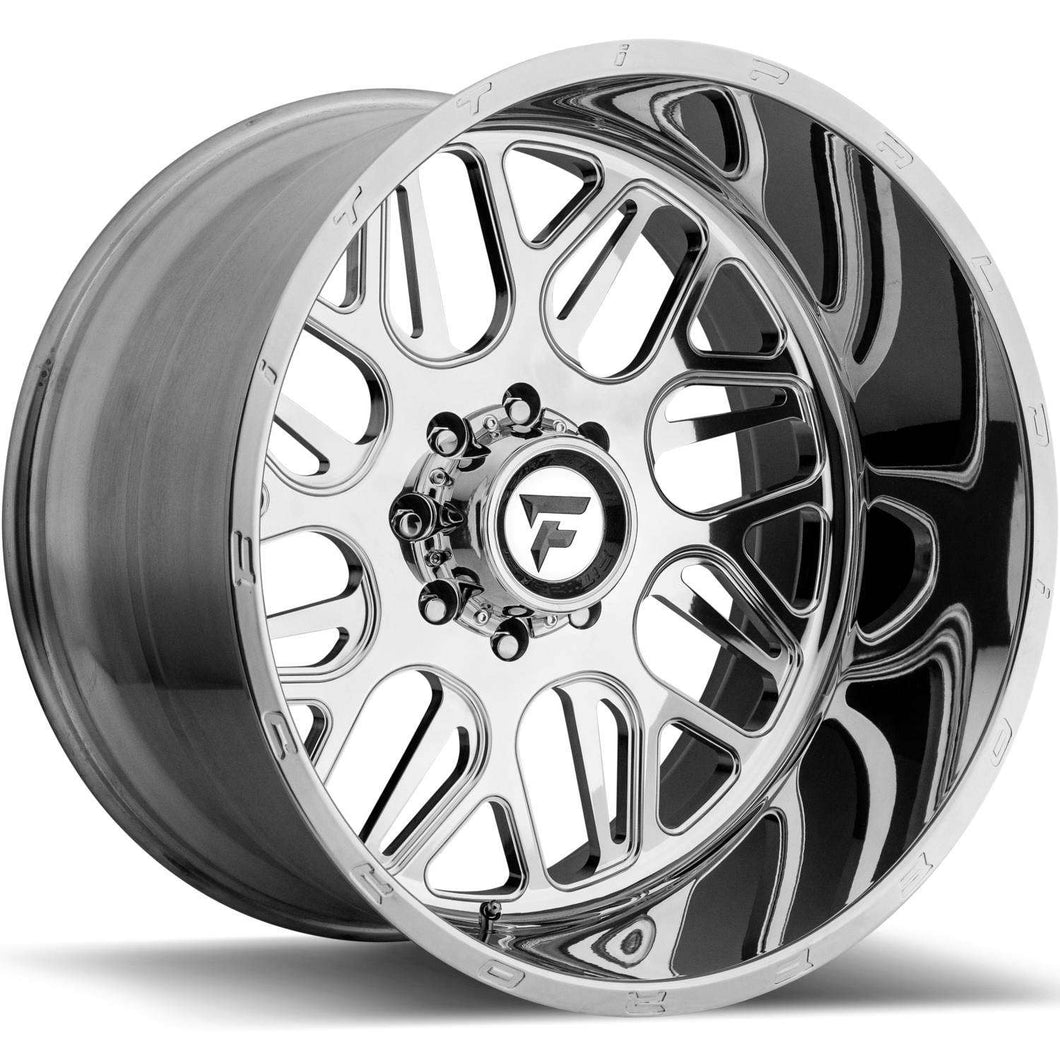 24x14 Fittipaldi Offroad Wheels FTF14 Alpha 6x139.7 -76 Offset 78.1 Hub Polished