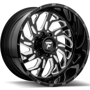 22x12 Fittipaldi Offroad Wheels FTF17 Alpha 8x170 -51 Offset 125.2 Hub Black Milled