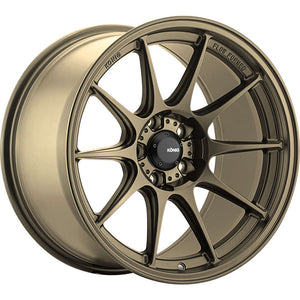 15x7.5 Konig Wheels 57B Dekagram 4x100 +35 Offset  Hub Bronze