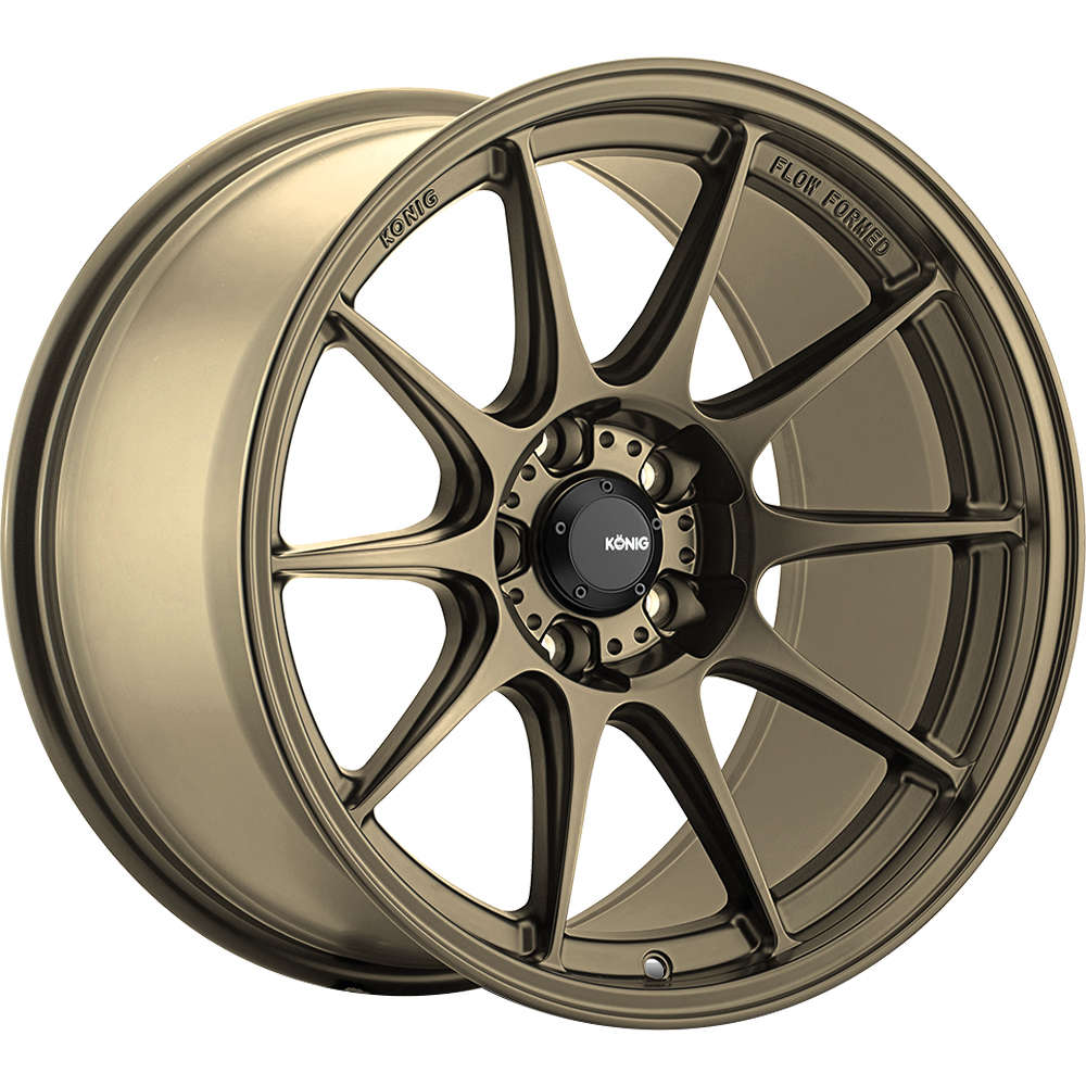 17x8 Konig Wheels 57B Dekagram 5x114.3 +40 Offset  Hub Bronze