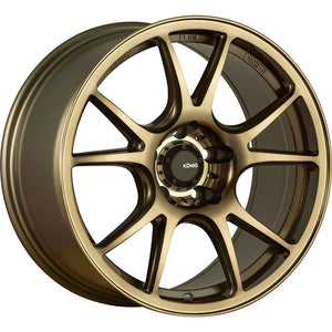 17x8 Konig Wheels 100BZ Freeform 4x100 +45 Offset 73.10 Hub Bronze