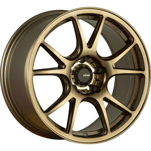 18x10.5 Konig Wheels 100BZ Freeform 5x114.3 +18 Offset 73.10 Hub Bronze