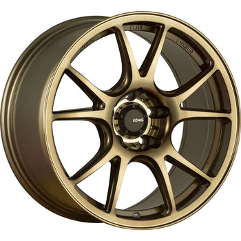 17x9 Konig Wheels 100BZ Freeform 5x114.3 +40 Offset 73.10 Hub Bronze