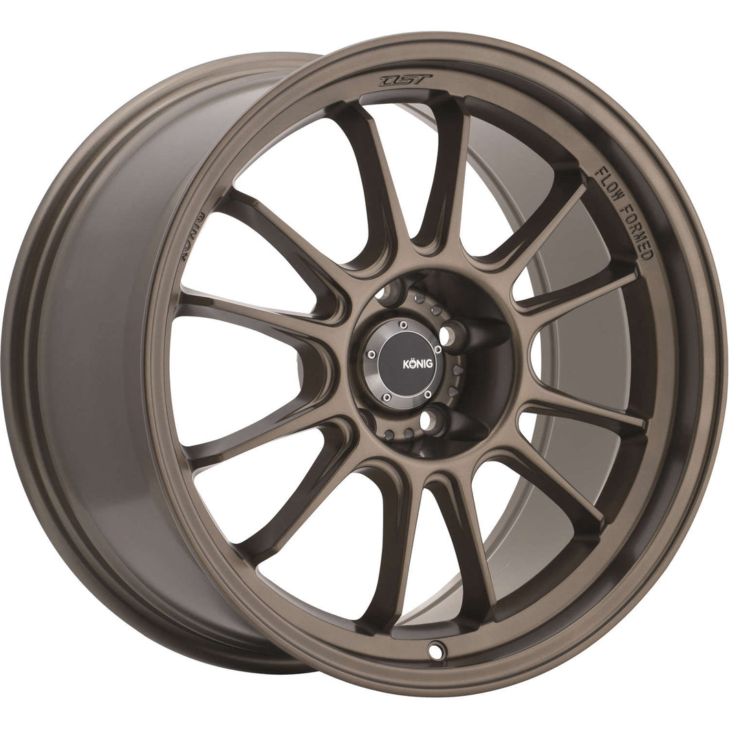 18x9.5 Konig Wheels 47BZ Hypergram 5x114.3 +35 Offset 73.00 Hub Bronze