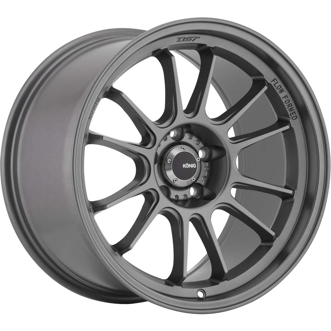 17x9 Konig Wheels 47MG Hypergram 5x114.3 +25 Offset 73.00 Hub Matte Grey