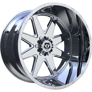 24x14 TIS Wheels 551P 5x5 / 5x139.7 -76 Offset 78 Hub Polished