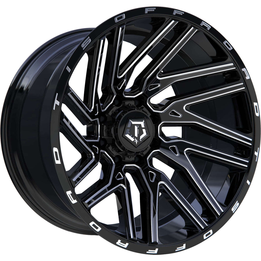 20x12 TIS Wheels 554BM 5x139.7 / 5x150 -44 Offset 110 Hub Gloss Black