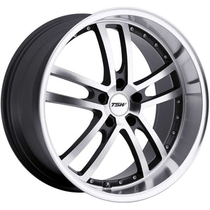 18x9.5 5x114.3 TSW Wheels Cadwell Gunmetal Mirror Cut Face/Lip 40 offset 76.1 hub