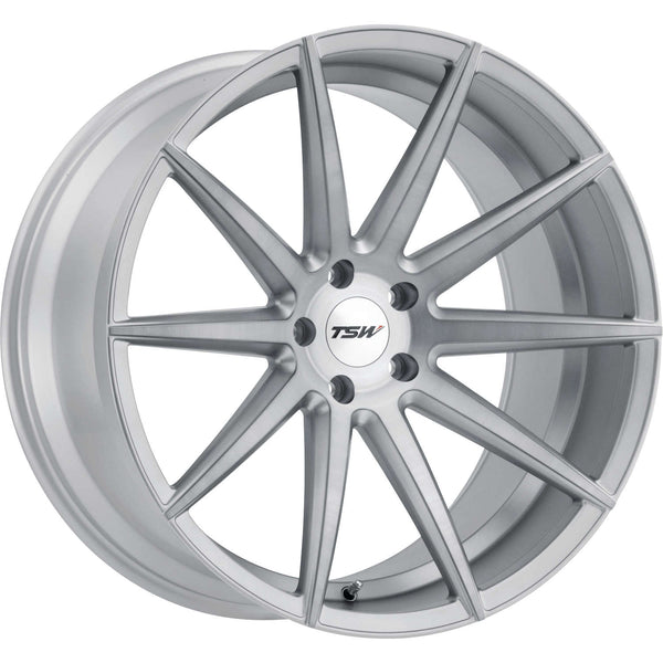 19x8.5 5x114.3 TSW Wheels Clypse Titanium With Matte Brushed Face 20 offset 76.1 hub