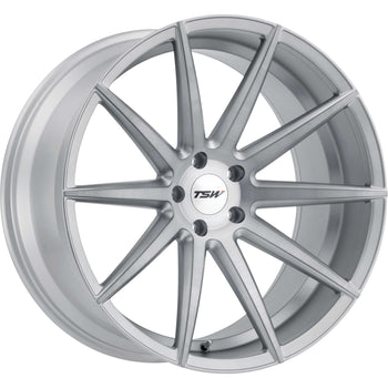 19x8.5 5x114.3 TSW Wheels Clypse Titanium With Matte Brushed Face 20 offset 76.1 hub