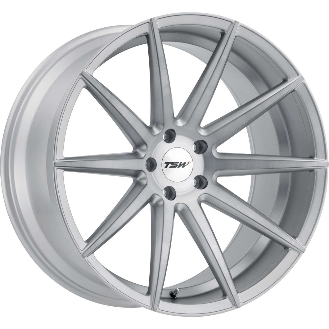 19x8.5 5x114.3 TSW Wheels Clypse Titanium With Matte Brushed Face 20 offset 76.1 hub