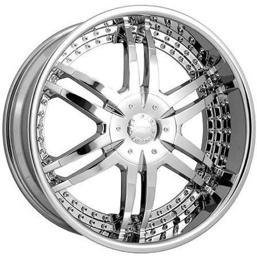 26x10 Strada Wheels Denaro BLANK 35 ET 78.1 hub - Chrome